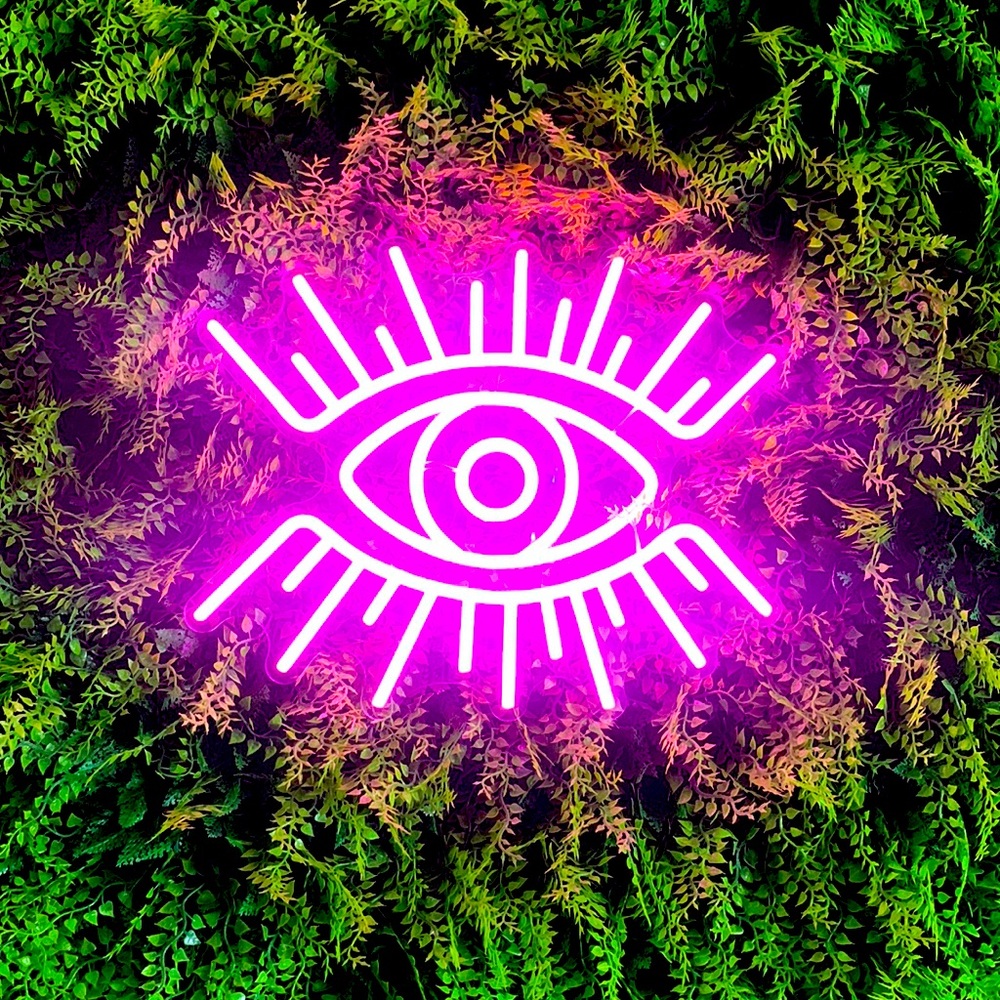 Evil eye 🧿 pink Led sign